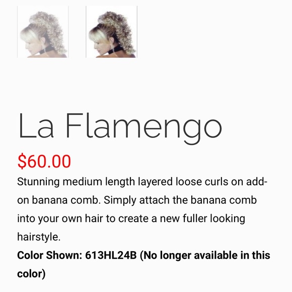 Ponytail Extensions- Clip in Curls - Curly Blonde Hairpiece - NWT Isle of Wig - Picture 10 of 12